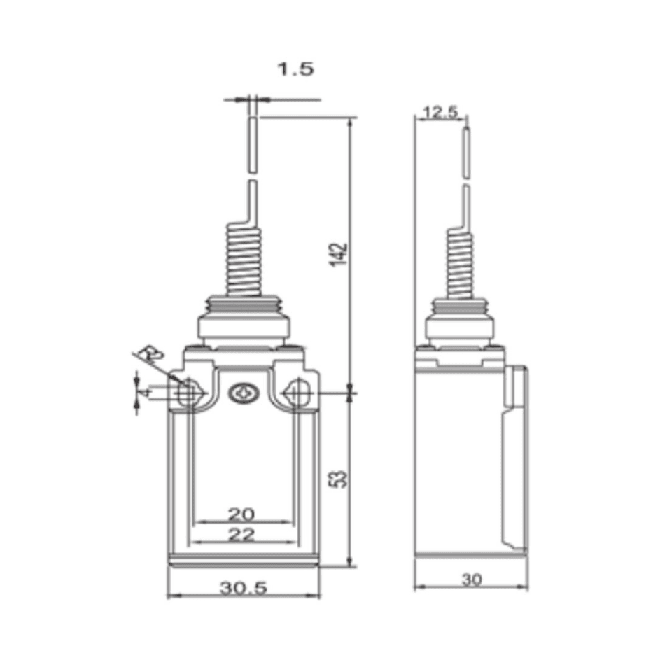 GWEST 6808 GLS-161 GLS Limit Switch (Çok Yönlü Spiral Tel Uç)